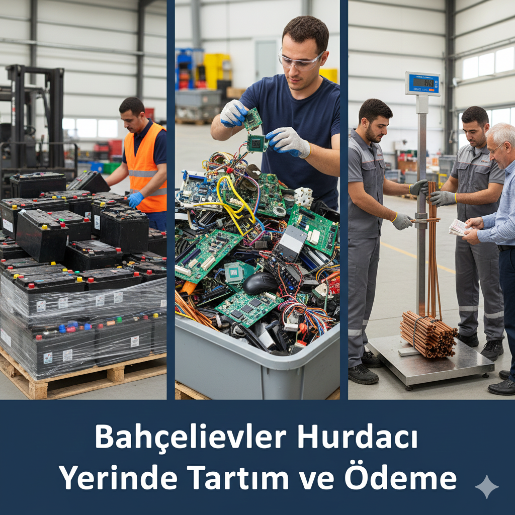 Bahçelievler hurdacı tarafından akü ve elektronik hurda alımı