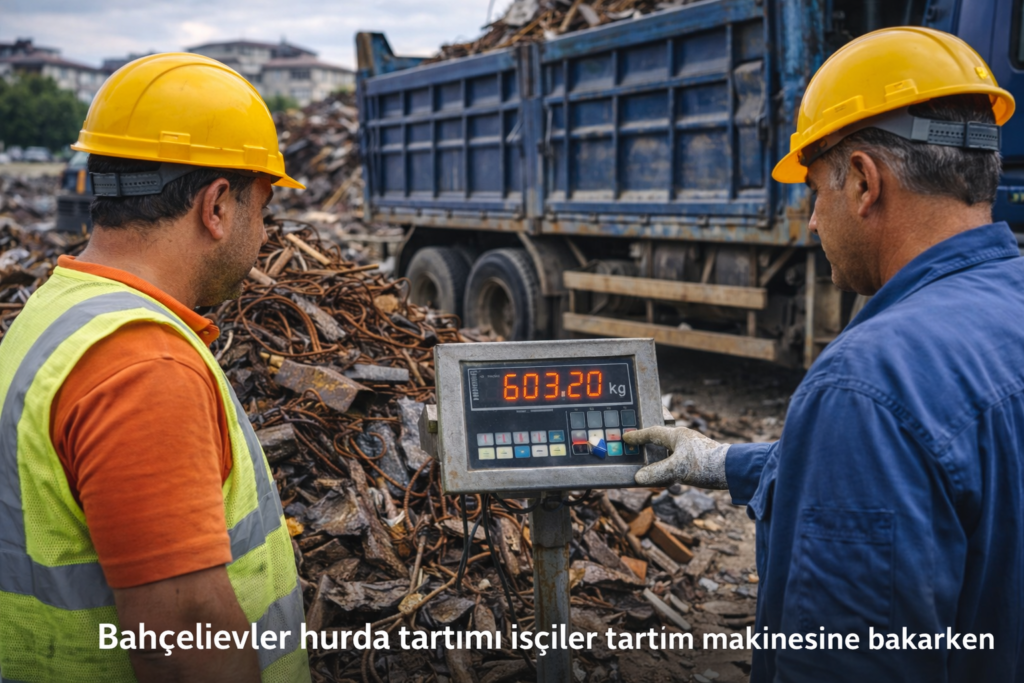 Bahçelievler hurda alımı yerinde tartım
